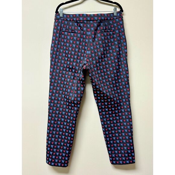 GIORGIO ARMANI Geometric Jacquard Tapered-Leg Pants, Sz 14 - Picture 6 of 10